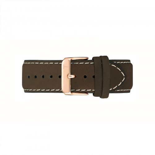 OAKWOOD BROWN/ ROSE GOLD 22MM TLB-AC004